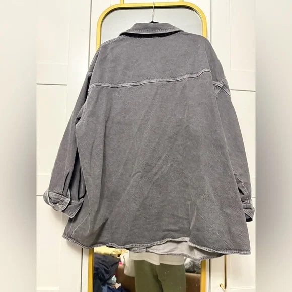 H&M dark Grey denim shirt - Picture 6 of 6